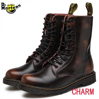 【คุณภาพสูง】COD Boxshoes Original Dr.Martens รองเท้าบูทมาร์ติน หนังวัวแท้ ข้อสูง ไซซ์ 35-47 สําหรับผู้ชาย ผู้หญิง zOR2 SI6I