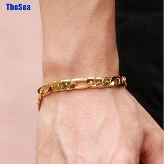 The Sea ++ สร้อยข้อมือโซ่ทอง เส้นหนา 18K แฟชั่น