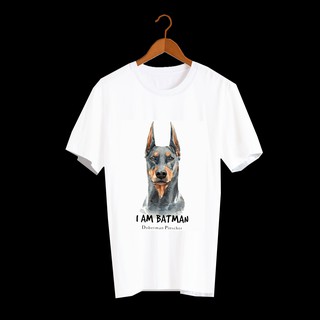 DI18 เสื้อยืดลายหมา Dobermann เสื้อยืดพิมพ์ลายน้องหมา เสื้อยืดลายสวยๆ