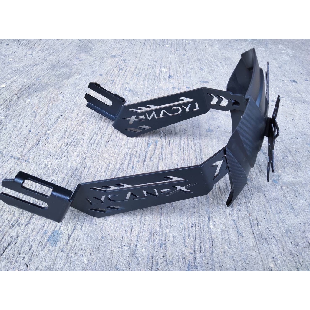 กันดีด NINJA 300/400 เเละ  Z300/  Z400 ตรงรุ่น งาน LYCAN X หนา 4.5 มิลเเถมใบโล่ห์กันดีดอีก 1ใบ เเละต