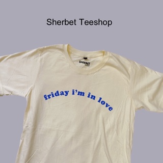 เสื้อยืดผ้าฝ้ายพิมพ์ลายแฟชั่นเสื้อยืด friday*☺︎︎|sherbet.teeshop