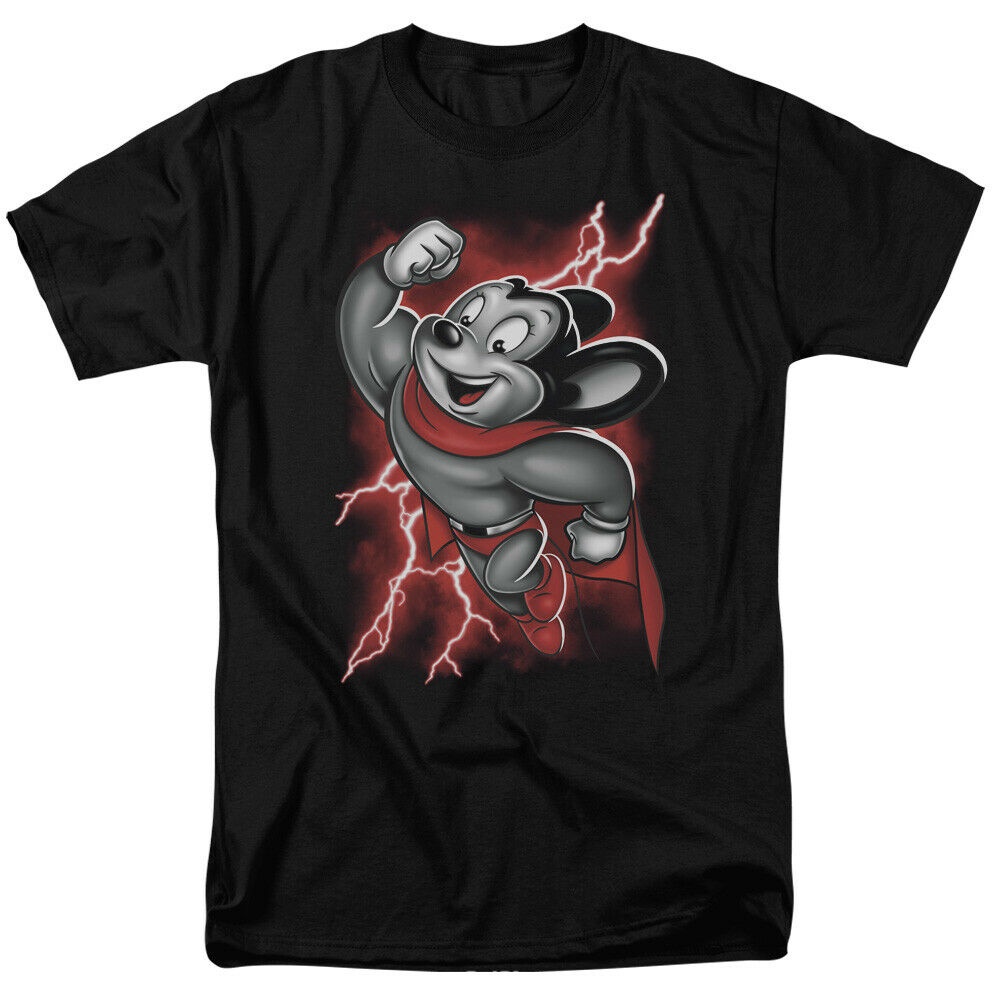 Good Sale เสื้อยืดตลก เสื้อผ้าบุรุษ Mighty Mouse Mighty Storm Tshirt เด็กวัยหัดเดิน