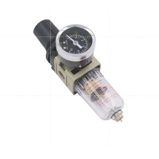 AW2000 ชุดกรองลม, ตัวดักน้ำ, ปรับแรงดันลม Filter Regulator ขนาด 1/8"-1/4" (ของแท้100%)