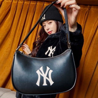 MLB NY UNISEX CURVED CAPNY NEW YORK YANKEE HOBO BAG กระเป๋าคล้องไหล่สพายข้างผ้าเนล่อนสีรุ้งเเฟชั่นสำหรับสตรี