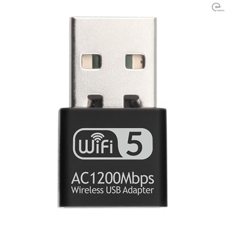 [T&amp;H] อะแดปเตอร์รับสัญญาณเครือข่ายไร้สาย USB 2.4G 5G AC1200Mbps Dual Band WIFI RTL8812