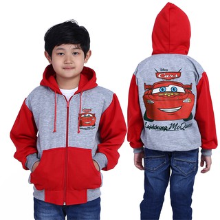 เสื้อแจ็คเก็ตมีฮู้ดสําหรับเด็ก อายุ 2-10 ปี Cars Mcqueen Cha…