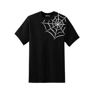 WEB Black T-shirt  เสื้อยืดสกรีนลายกราฟฟิคเท่ๆ ซักไม่ซีด ไม่หด ไม่ย้วย ผ้าดีมาก เสื้อยืดสีดำ