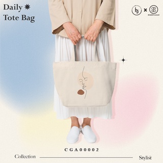 Daily Tote Bag CGA00002 #HealthyGlow #Totebag #กระเป๋าผ้าสะท้อนน้ำ