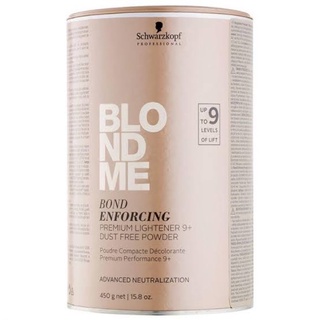 ผงฟอกสีผม ชวาร์สคอฟ บลอนด์มี 450 ก. BLONDME Bond Enforcing Premium Lightener 9+ 450 g.