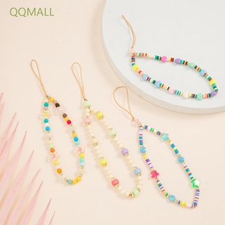 Qqmall สายคล้องโทรศัพท์มือถือสไตล์โบฮีเมียนสําหรับแฮนด์เมดประดับลูกปัด