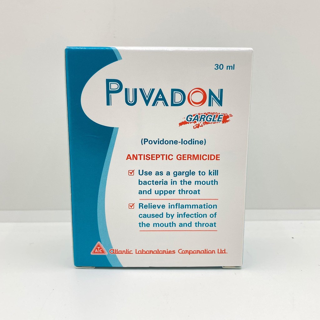 [[พร้อมส่ง]] Puvadon การ์เกิล น้ำยากลั้วปากและลำคอ ฆ่าเชื้อโรคและแบคทีเรีย EXP:2023