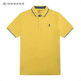 GIORDANO เสื้อโปโลผู้ชาย ปักClassiman-Mens Classic man polo 01011260