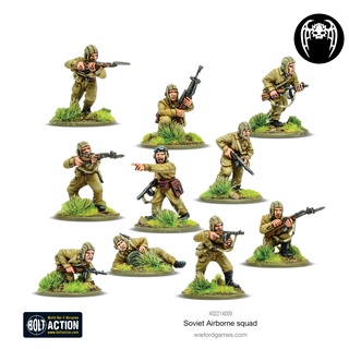 BOLT ACTION Soviet Union - Airborne Squad - WW2 Russia Paratroopers Warlord Games model soldiers