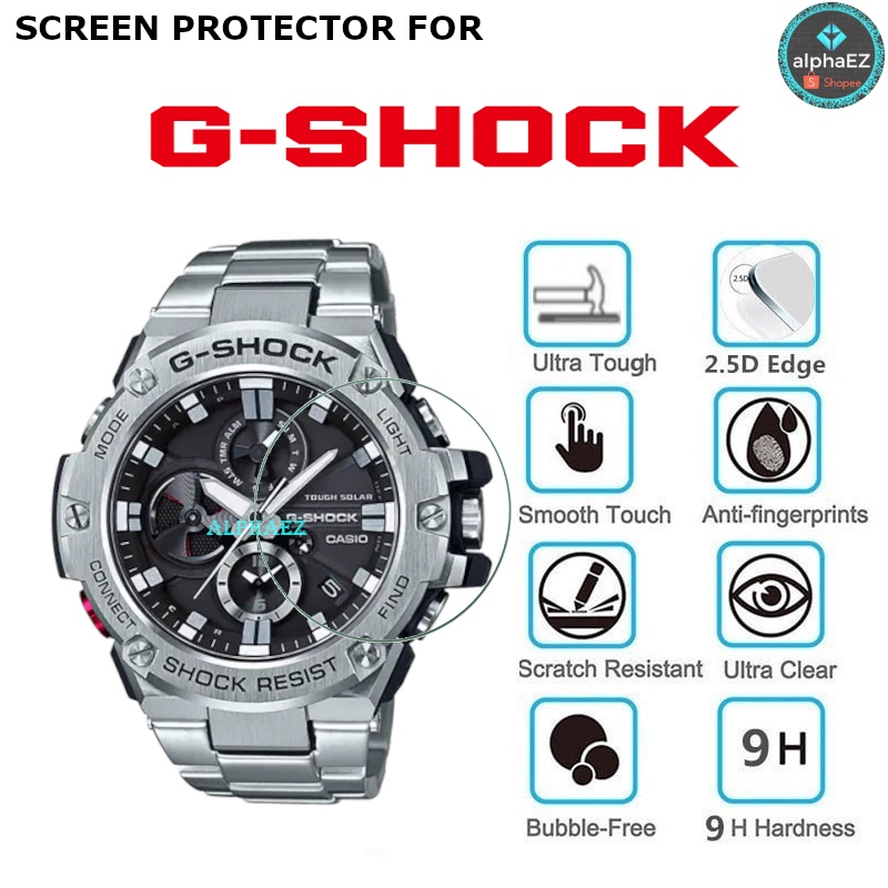 Casio G-Shock GST-B100D-1A Series 9H Watch Screen Protector Cover GSTB100 Hardened Tempered Glass Sc