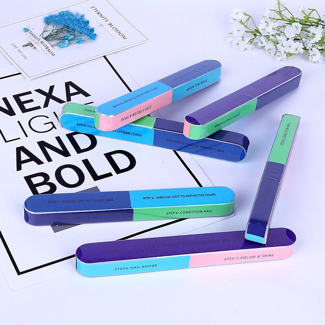 ตะไบ 7Step ตะไบหยาบ ตะไบโฟม ตะไบขัดหน้าเล็บ ตะไบขัดเงา - รูปที่ 2