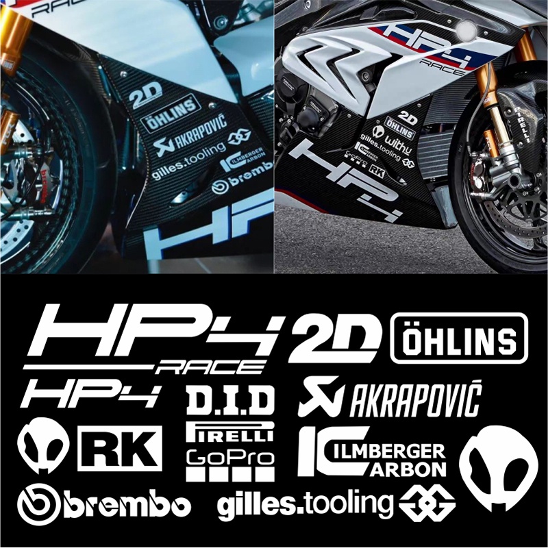 สติกเกอร์สะท้อนแสง โฮโลแกรม HP4 RACE RK DID Pirellr GoPro สําหรับติดตกแต่งรถจักรยานยนต์ ราคา ถูกที่สุด ดีลบีเคเค แกลเลอรีภาพที่ 3