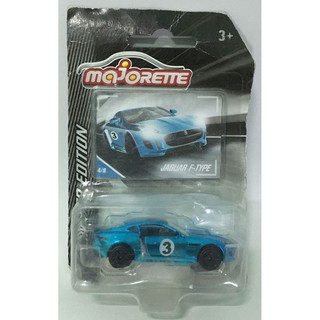 รถเหล็ก Majorette Jaguar F Type สีฟ้าวิบวับ