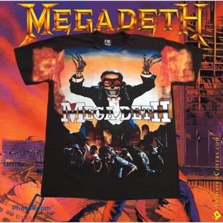 เสื้อ OVP Megadeth สไตล์ปี90s