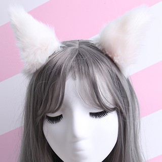 SZ1364หูกระต่ายใหญ่สีขาว