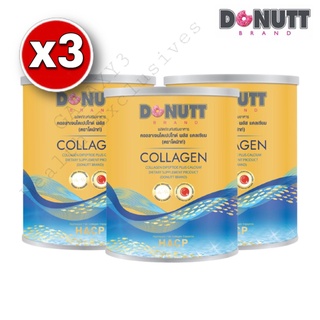 Donutt Collagen Dipeptide โดนัทท์คอลลาเจนไดเปปไทด์พลัสแคลเซียม 120,000มก.(กระป๋องทอง120g)