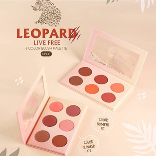 Nee Cara 6 Color Blush Palette #N606 : neecara นีคาร่า ปัดแก้ม พาเลท