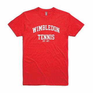 ส่งฟรี เสื้อยืด ลายเทนนิส COMBED 30 DISTRO WIMBLEDON EST 1877