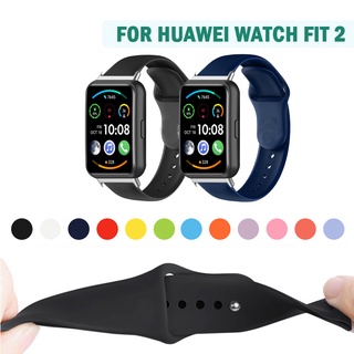 สายนาฬิกาข้อมือซิลิโคน แบบนิ่ม สําหรับ Huawei Watch Fit2 fit 2