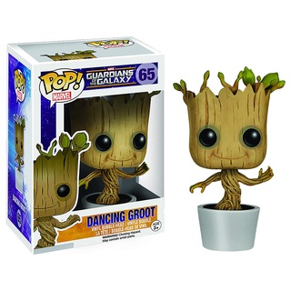 ฟิกเกอร์ไวนิล Funko Marvel: Dancing Groot Pop Bobble Guardians of the Galaxy สําหรับตกแต่งบ้าน