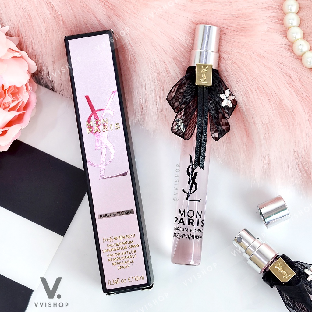 แท้ 100% YSL Mon Paris EDP 10 ml โค้ดที่กล่องตรงกับที่ขวด
