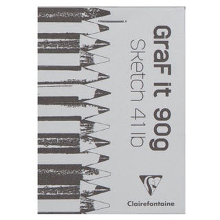 Clairefontaine สมุดวาดเขียน GRAFiT 90 แกรม ขนาด A7 หน้าปกคละสี GRAFiT glued pad A7 80sh 90g O 96629C