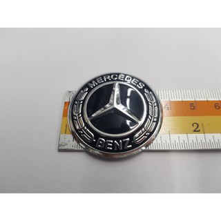 Logo Benz ดาวดำ งานอลูมิเนียม 3.5cm