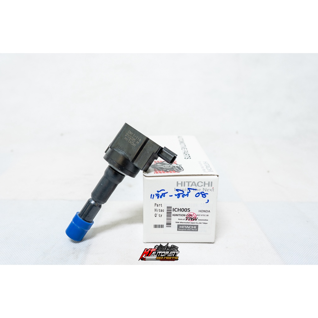 คอยล์จุดระเบิด คอยล์หัวเทียน ซิตี้ แจ๊ส 1.5 Honda Jazz Ge,GK City 2008-2018 Freed Brio Mobilio ยี่ห้อ Hitachi แท้ - รูปที่ 2