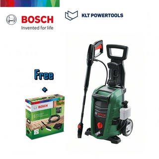 Bosch เครื่องฉีดน้ำแรงดันสูง 125 บาร์ แถมฟรีชุดอุปกรณ์เสริม