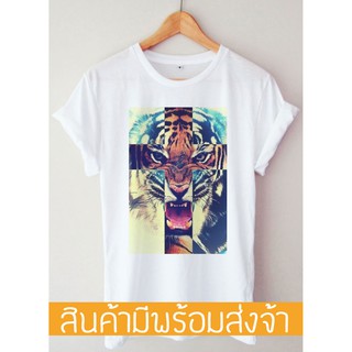 เสื้อยืดผู้ชาย T-shirt Tiger