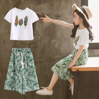 🔥พร้อมส่ง ชุดเด็กน่ารัก เสื้อ+กางเกง มีเก็บเงินปลายทาง ราคาส่ง  🌸🌸