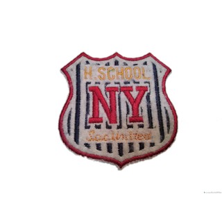 [ตัวรีด เย็บได้] High School มัธยม ป้ายติดเสื้อ logo Embroidered Sew Iron On Patches Badge