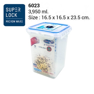 Superlock รุ่น 6023 กล่องถนอมอาหาร รุ่น Date ตั้งเวลาได้ ฝาล็อคสุญญากาศ ขนาด 3,950 มล.