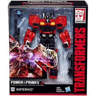 Transformers Power Of The Prime Voyager Inferno Action Figure ทรานส์ฟอร์เมอร์ หุ่นยนต์แปลงร่าง