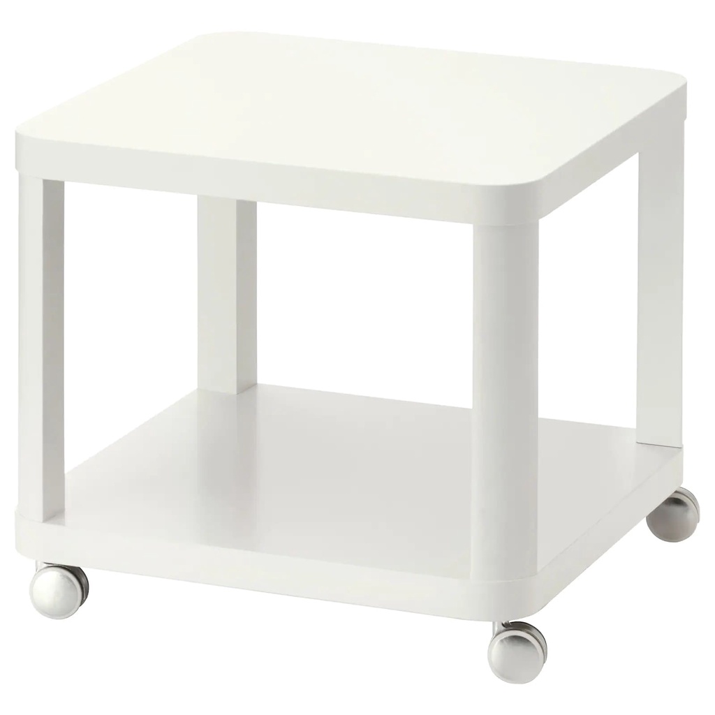 IKEA พร้อมส่ง โต๊ะข้างมีล้อเลื่อน TINGBY ทิงบี 50x50 ซม. อิเกียแท้ ส่งไว