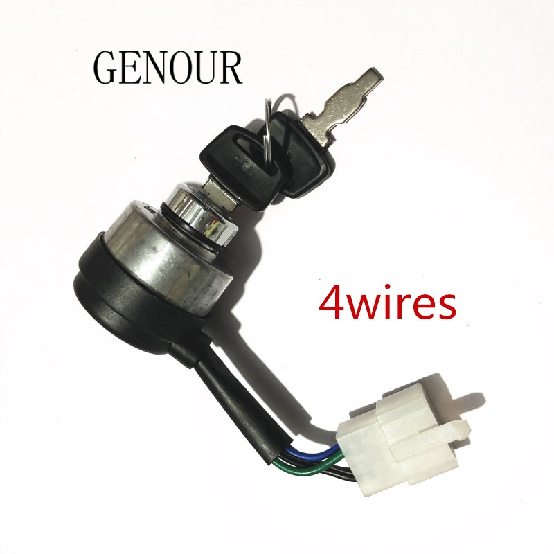 4Wire Way เครื่องกําเนิดไฟฟ้าเบนซินแก๊สจุดระเบิดเริ่มต้นกุญแจล็อคสวิทช์สําหรับ 2-3KW 168F 170F เครื่