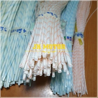 ปลอกสายใยแก้ว ปลอกทนความร้อน 1, 2, 3, 4, 5 มม. 100เส้น/แพ็ค ท่อทนความร้อน ปลอกหุ้มสายไฟ ปลอกหุ้มทองแดง Fiberglass