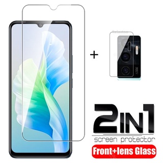 2in1 For Vivo V23E Glass Back Camera Lens Protective Glass On Vivo S10E V 23E V23E 5G Full Transparent Clear Screen Protector Tempered Glass Film