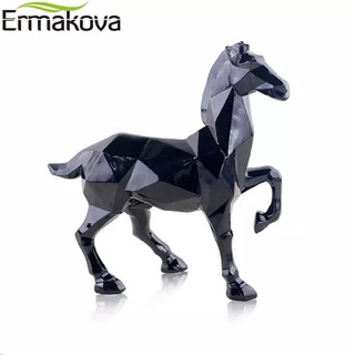 ม้าของแต่งบ้าน  Modern Abstract Geometric Style Resin Horse พรีออเดอร์