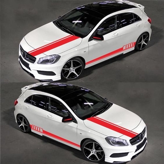 ใหม่ WRC Stripe รถครอบคลุมไวนิล Racing กีฬารูปลอก รถยนต์ DIY Full Auto Decals ร่างกาย สติกเกอร์สำหรับรถตกแต่ง