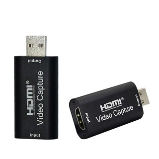 SALEลดล้างสต๊อก hdmi Capture Card USB2.0 บันทึกวิดีโอและเสียงจากอุปกรณ์ต่างๆได้ 1080p/30FPS HD Capture(พร้อมส่ง)