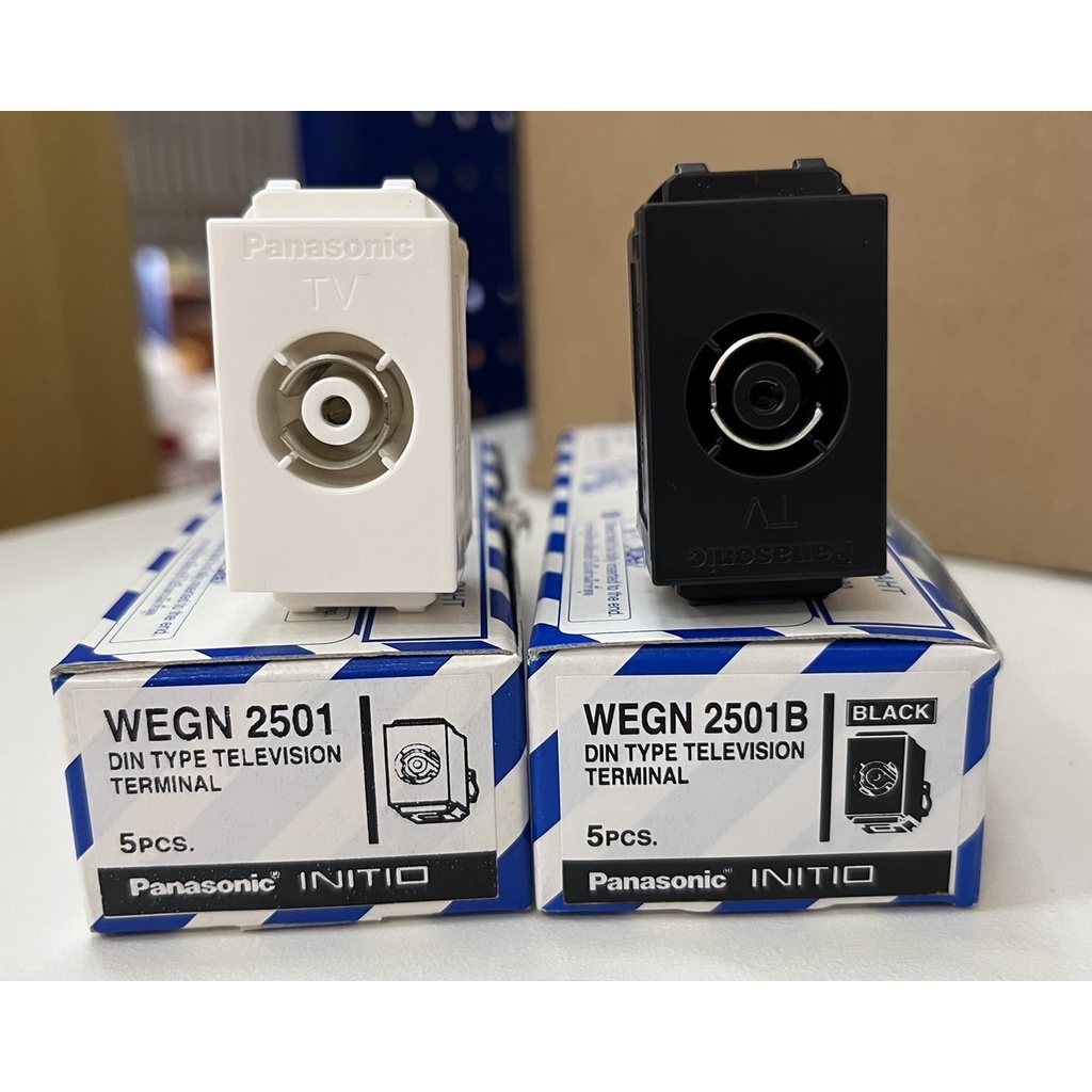 Panasonic เต้ารับโทรทัศน์ อินิชิโอ รุ่น WEGN 2501 สีขาวด้าน