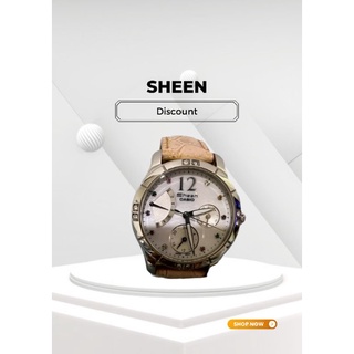 นาฬิกา Sheen (Casio) ของแท้100% พร้อมกล่องสายหนังแท้ สีชมพูอ่อน
สายล็อคแบบ Swiss บีบด้านข้าง 
มิอสอง สภาพใหม่มาก