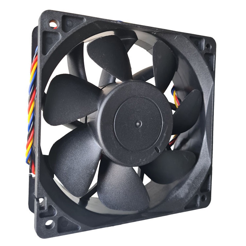 Qfr1212ghe พัดลมควบคุมความเร็ว 6000RPM PWM 120X120X38 มม. 4 สาย 12V 2.7A สําหรับ Antminer Bitmain S7 S9 S11 S15 T9 T17 L3 Miner #7