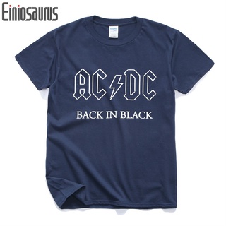 เสื้อยืดผ้าฝ้ายพรีเมี่ยมผู้ชายเสื้อยืด AC / DC เสื้อวงดนตรีร็อคผู้ชาย acdc T-shirts