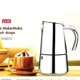 Hillkoff : Yami YM6010 Jazz Moka Pot (4 serving cups)